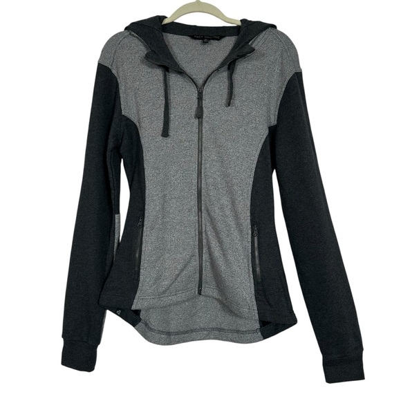 PACT ORGANIC ZIP FRONT GREY BLACK HOODIE SIZE MEDIUM - Picture 1 of 14